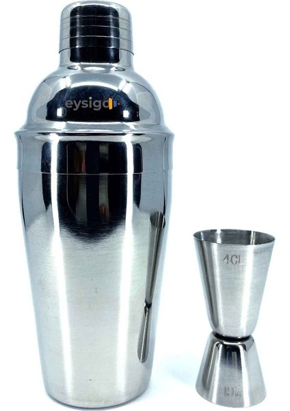 Kokteyl Shaker Seti 2 Parça, 500ML Paslanmaz Çelik, Şık ve Kullanışlı