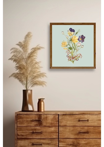 Çiçek Ahşap Çerçeveli Tablo fiyatları