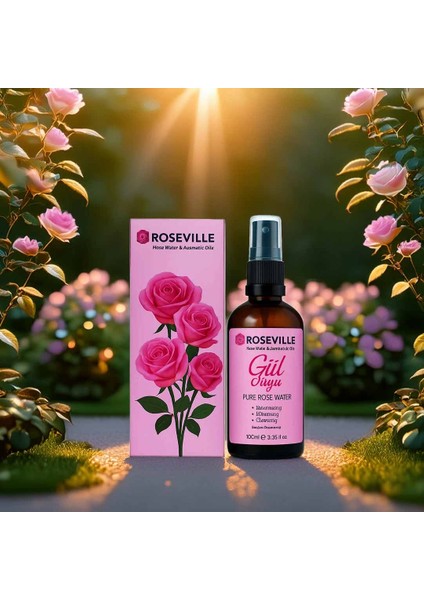 Gül Suyu Cam Şişe %100 Doğal ve Geleneksel Ferahlık fiyatları