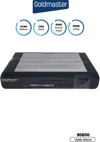 HDMI Çıkışlı Tüplü Tv ve Scart Uydu Alıcısı, Yüksek Görüntü Kalitesi