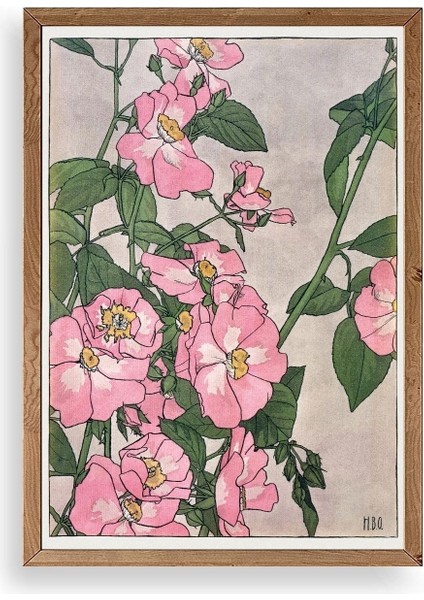 H. B. O. Ahşap Çerçeveli Tablo