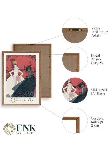 Paulette Duval Ahşap Çerçeveli Tablo fırsatları