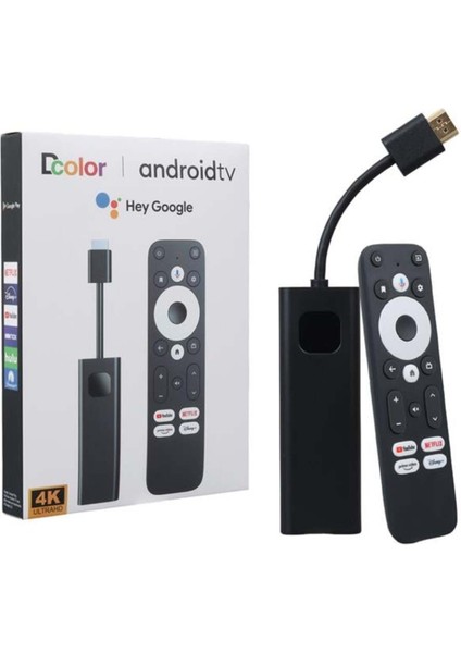 Yüksek Performanslı 4K Android Tv Stick, 16GB Hdd, 2gb Ram, Magbox Magroid Gd1 D
