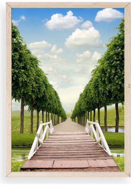 Manzara Ahşap Çerçeveli Tablo