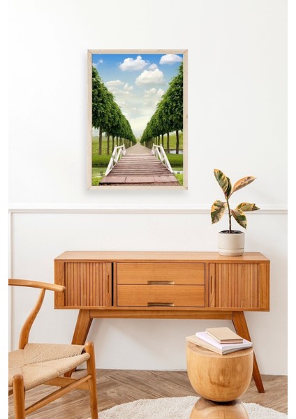 Manzara Ahşap Çerçeveli Tablo modelleri