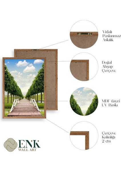 Manzara Ahşap Çerçeveli Tablo fırsatları