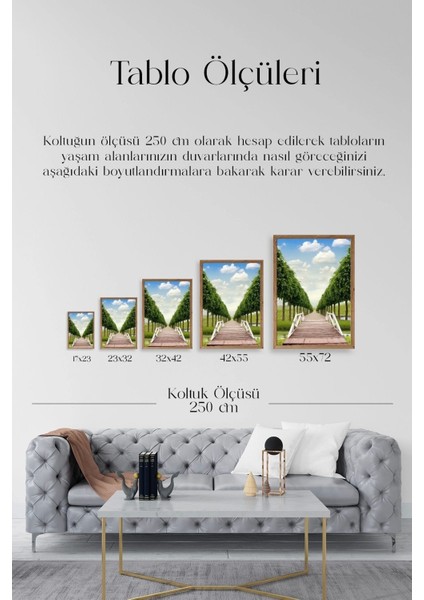 Manzara Ahşap Çerçeveli Tablo indirimleri