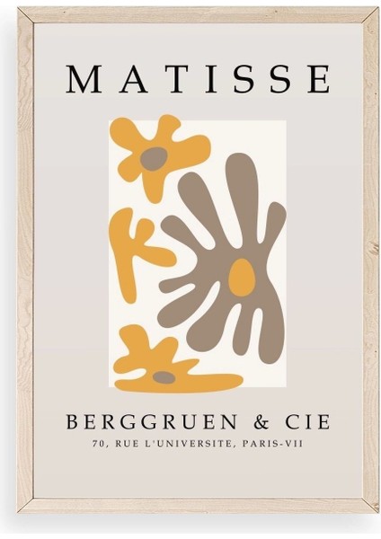 Çiçek Ahşap Çerçeveli Tablo