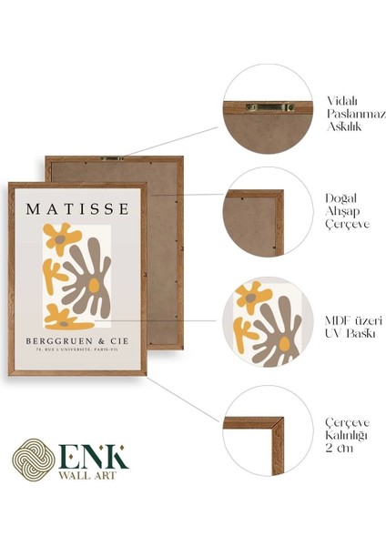 Çiçek Ahşap Çerçeveli Tablo fırsatları