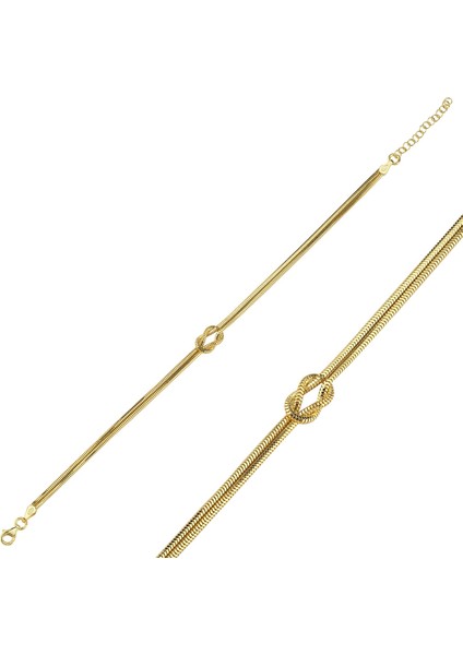 Zincir Altın Kaplama Bileklik Blk4