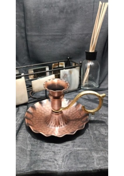 El Işçiliği Bakır Şamdan ve Mum Söndürücü, Şık ve Zarif Tasarım