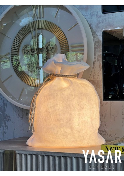 Hasır Görümlü Çanta ve Abajur Masa Lambası, 30X34 Cm, Şık ve Zarif Tasarım fiyatları