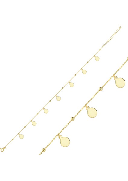 Damlalı Altın Kaplama Bileklik Blk5