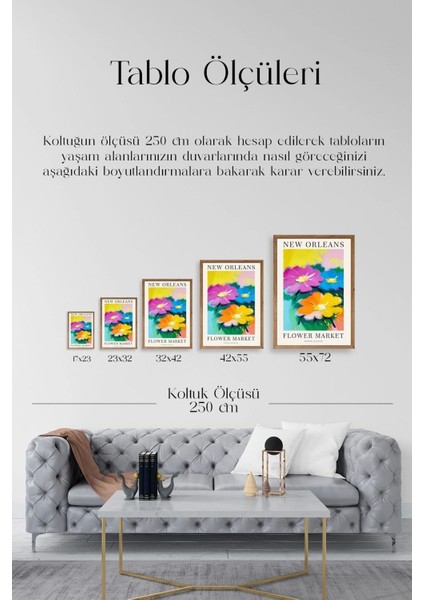 Çiçek Ahşap Çerçeveli Tablo indirimleri