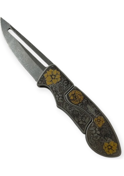 Koleksiyonluk Hayalet Çakı Gravürlü Altı Kaplamalı indirimleri