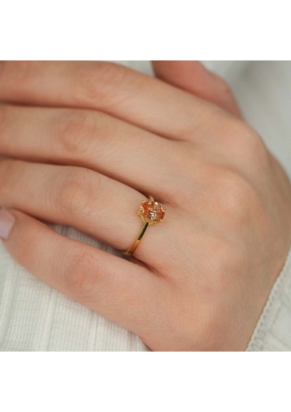 Sitrin Taşlı Gümüş Yüzük 09 fiyatları