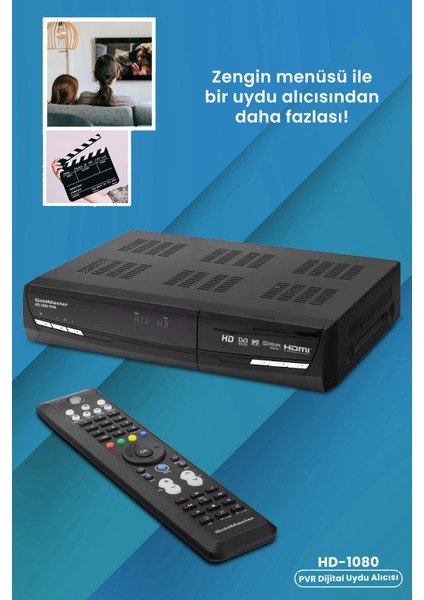 Yüksek Çözünürlüklü 1080P Dijital Uydu Alıcısı, Net ve Kaliteli Görüntü
