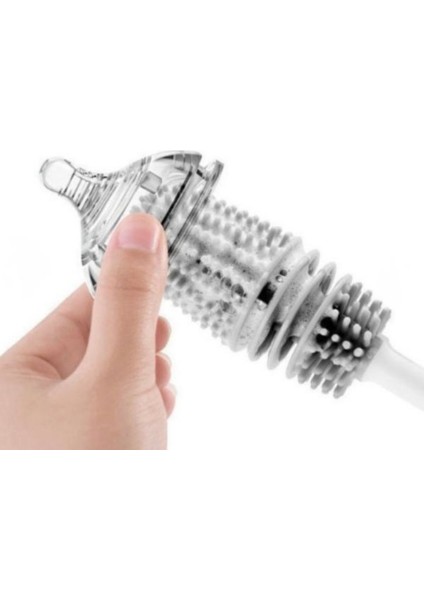 Silikon Uzun Saplı Kavanoz Yıkama Fırçası | Esnek, Dayanıklı ,şişe, Kavanoz, Bardak ve Termos Için fiyatları