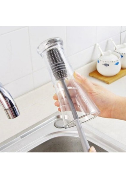Silikon Uzun Saplı Kavanoz Yıkama Fırçası | Esnek, Dayanıklı ,şişe, Kavanoz, Bardak ve Termos Için modelleri