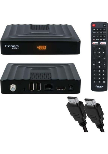 Fobem Vision S Hibrit Ses Komutlu Android 14 Tv Box 4gb Ram 32GB Hafıza