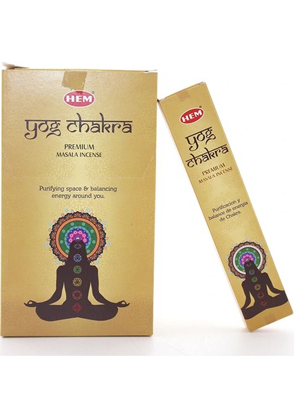 Buğz Hem Yog Chakra Masala Aromalı Çubuk Tütsü
