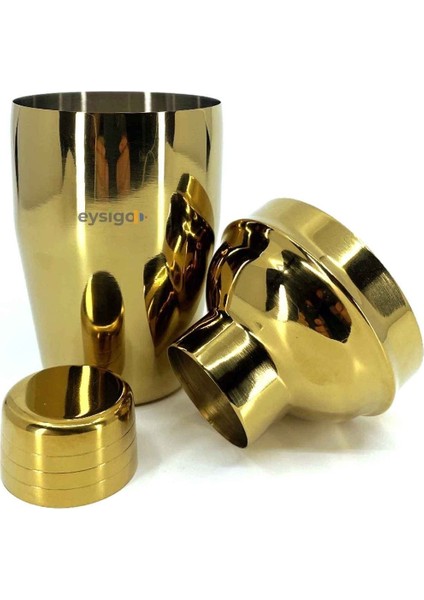 Gold Renkli 350ML Kokteyl Shaker Seti, 2 Parça, Şık ve Pratik Tasarım fiyatları