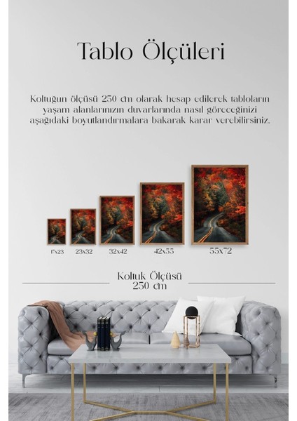 Manzara Ahşap Çerçeveli Tablo indirimleri