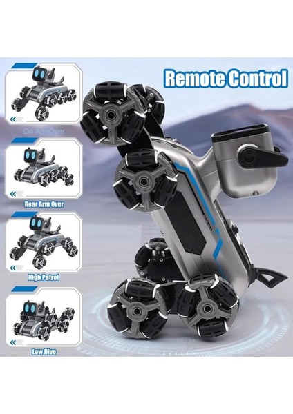 Uzaktan Kumandalı Bilekten Kontrollü El Sensörlü Müzikli LED Işıklı Stunt Akrobat Robot Köpek Araba modelleri