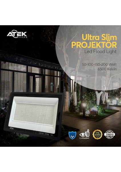 Ultra Slim Projektör Dış Mekan LED Işık