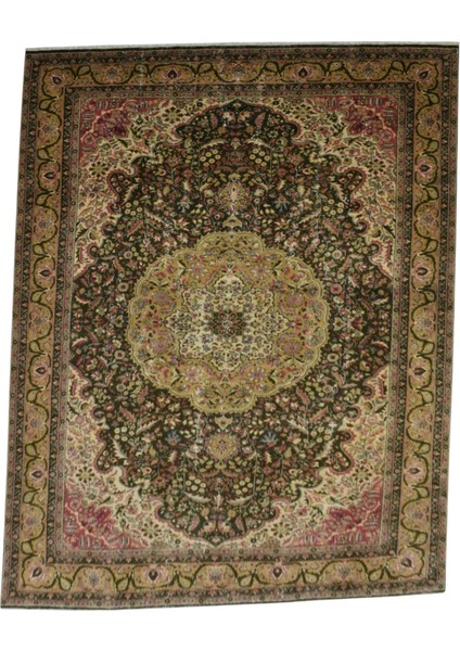 7m2 El Dokuma Eskitme Yün Salon Halısı 0580 - Vintage - Çok Renkli