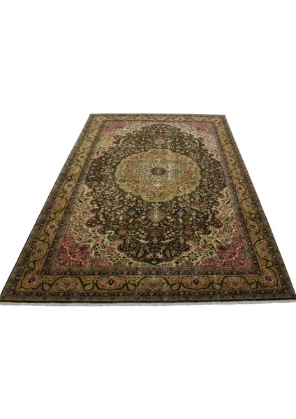 7m2 El Dokuma Eskitme Yün Salon Halısı 0580 - Vintage - Çok Renkli modelleri