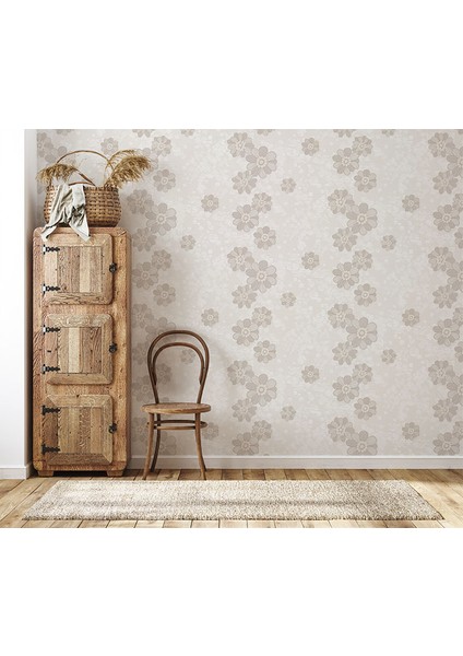 Krem Çiçekli 16 M2 Duvar Kağıdı 771031 fırsatları