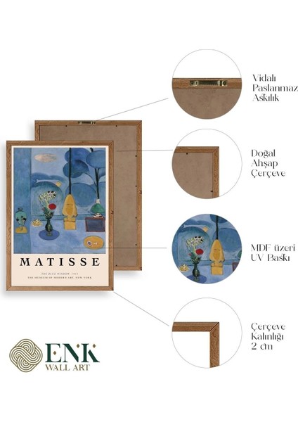 Matisse Ahşap Çerçeveli Tablo fırsatları