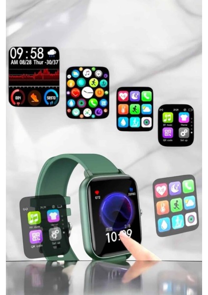 Titreşimli Sağlık Takipli Yeni Nesil Akıllı Saat 400MAH Batarya Kapasiteli - EC001Z-568T88 modelleri