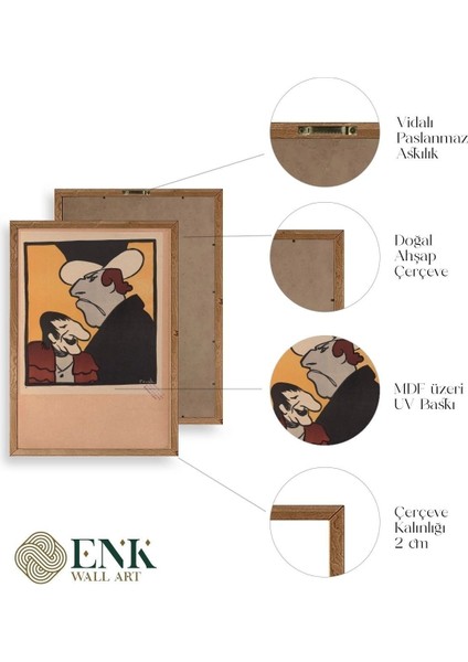 Frueh Ahşap Çerçeveli Tablo fırsatları