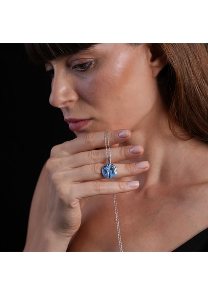 Dünya Açılır Kapanır Gümüş Kolye AK17 modelleri