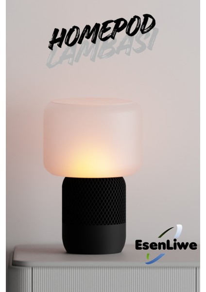 Şık Dekoratif Abajur, Loş Işık, Modern ve Minimal Tasarım