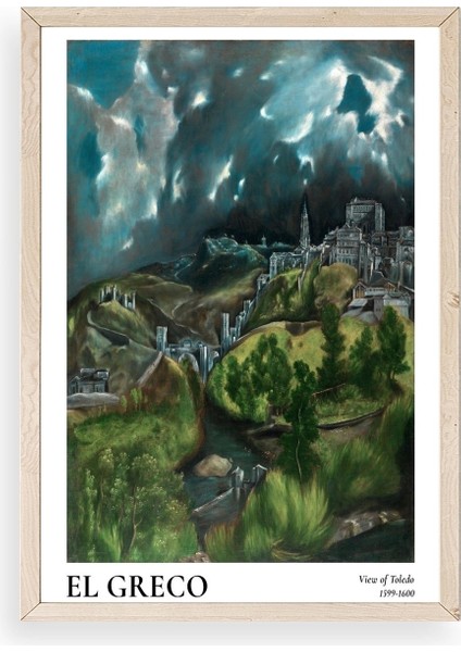 El Greco Ahşap Çerçeveli Tablo