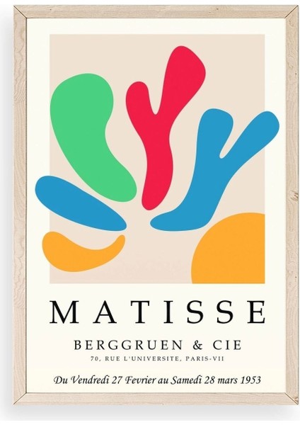 Modern Ahşap Çerçeveli Tablo