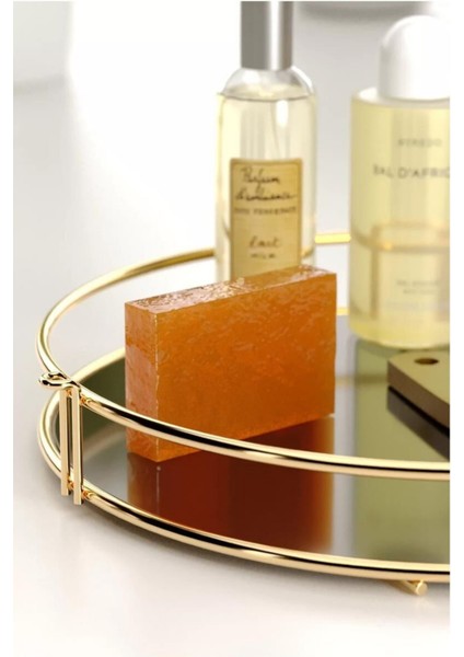Tekno Tel EG-212 Tek Katlı Altın Metal Banyo Düzenleyici Raf | Kozmetik Takı Sunum Tepsisi fiyatları