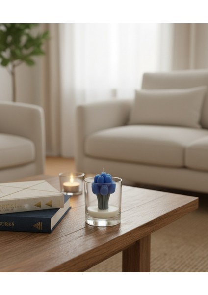 El Yapımı Lale Buketli Dekoratif Soya Mum, Şık ve Doğal Tasarım fiyatları