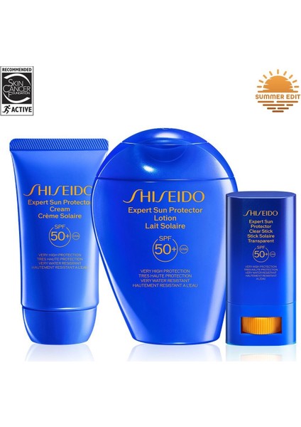 Yüzü ve Vücudu Güneşe Karşı Etkili Şekilde Koruyan Üçlü Temel Cilt Bakım Seti