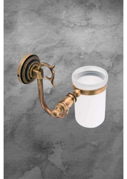 Prinç Kuğu Cam Diş Fırçalık | Antik Kaplama Lüx Banyo Fırçalığı Paslanmaz Tutucu modelleri