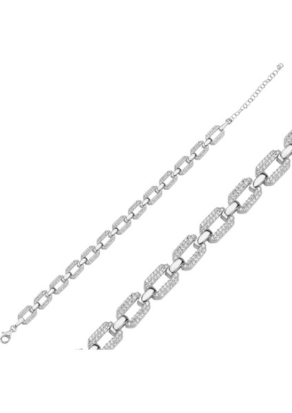 Zincir Gümüş Bileklik BLK35