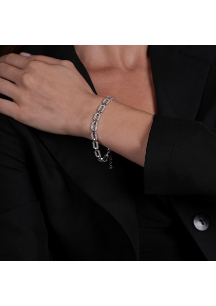 Zincir Gümüş Bileklik BLK35 fiyatları