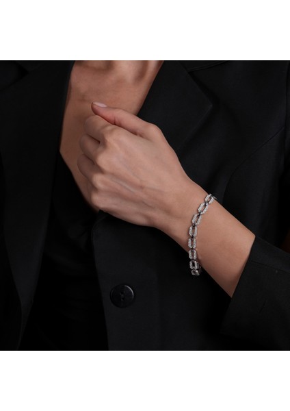 Zincir Gümüş Bileklik BLK35 indirimleri