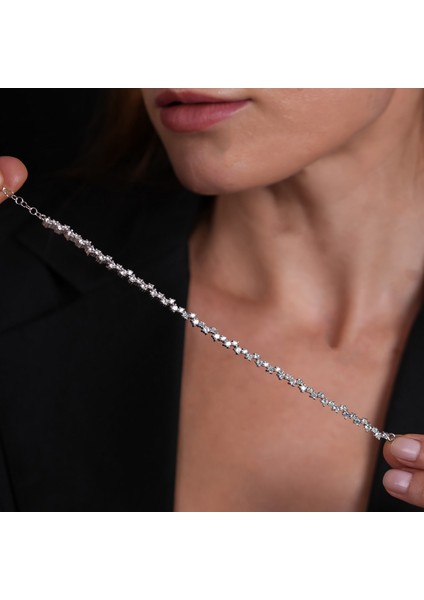 Taşlı Gümüş Bileklik BLK36 fiyatları