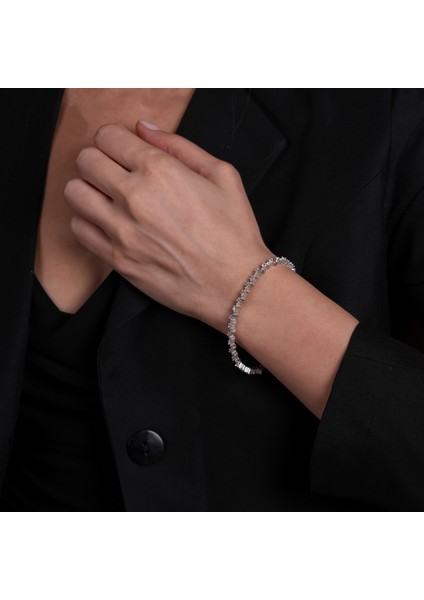 Taşlı Gümüş Bileklik BLK36 indirimleri