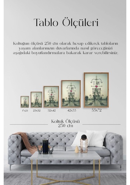 Motto Ahşap Çerçeveli Tablo indirimleri