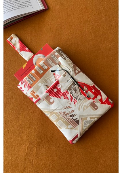 Cepli Kitap Kılıfı Kitap Sever Hediyesi Kış EVLERI02 fırsatları